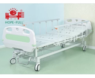 D358a Cama de hospital con dos manivelas cama de hospital