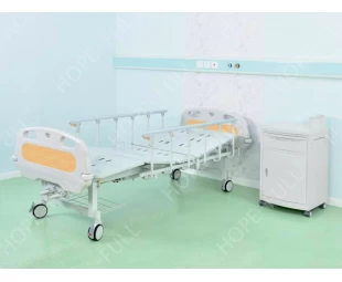 Lit d'hôpital à double manivelle fabriqué en Chine