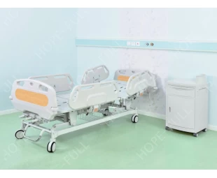 Medical ABS ajustable tres 3 manivelas cama de hospital manual