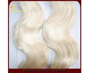 100% Human Hair Flat tip haarverlenging Grade 5A Golf van het Lichaam Pre-gebonden Wholesale Hair Extension