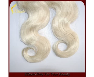 100% Human Hair Flat tip haarverlenging Grade 5A Golf van het Lichaam Pre-gebonden Wholesale Hair Extension