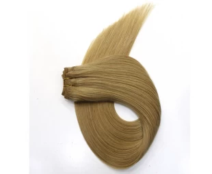 100 grams per piece double drawn 100% Brazilian virgin remy human hair weft double weft silky straight wave hair weave