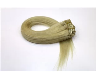100% real Indian remy human hair full head lace clip in hair extensions