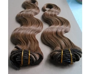 100% unprocessed brazilian virgin cheap 100% human hair clip in hair extension