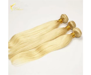 100% virgin human hair bundles machine weft glueless blonde weaves braid no glue no sew in hair extensions