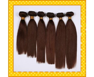 100% virign unprocessed malaysian hair weae Orange long straight hair