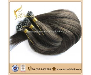 1g strand remy human hair 100% human hair extension virgin brazilian hair Cheap Price I tip Hair