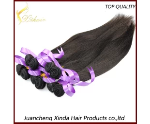 2015 Hot Venda da fábrica Stock Atacado Vrigin tecelagem cabelo cabelo humano virgem brasileiro
