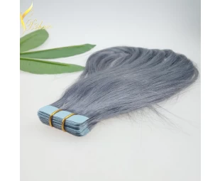 2015 New arrival aliexpress silk straight brazilian gray hair weave cheap tape hair extensions