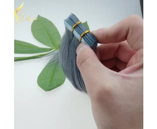 2015 New arrival aliexpress silk straight brazilian gray hair weave cheap tape hair extensions