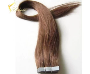 2015 good feedback direct factory wholesale indian remy tape hair extensions