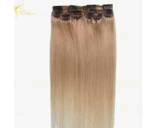 2016 Best sale new arrival luxury 120g double drawn clip in hair extension
