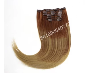 2016 Factory Wholesale Tangle Free 100% Human160g 220g Indian Remy Clip Hair