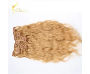 2016 High Quality Cheap Price Seamless Clip In Hair Extensions
