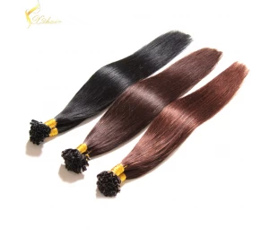 2016 double drawn unprocessed remy U tip hair extensions indian