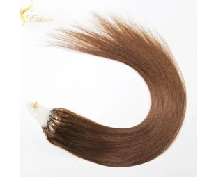 2016 new fashion 18-30inch 1g/strand 100g/pack natural color micro loop hair extension