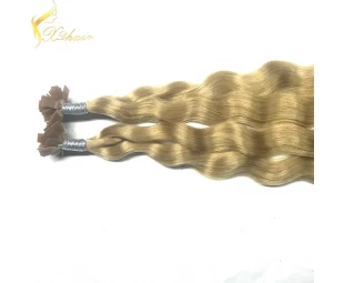 2016 new high quality double drawn flat tip hair extension remy hair 8a
