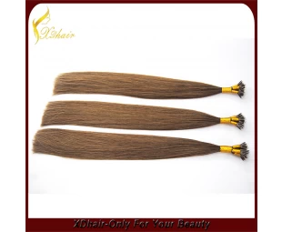 2016 new style, nano tip hair extension, top quality and 6A quality