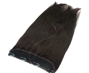 2017 double weft wholesale virgin cheap remy hair extensions clip in one piece