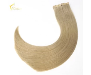 20inch 100% remy human hair pu weft brazilian hair extension for white women
