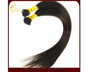 5A, 6A, 7A 100% de alta calidad populares barato al por mayor de 0,5 / 0,8 / 1,0 g brasileña del pelo de cabello pre-condiciones de servidumbre cabello humano inclino el pelo