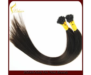 5A, 6A, 7A 100% human hair high quality popular cheap wholesale 0.5/0.8/1.0g brazilian pre-bonded hair  hair i tip hair