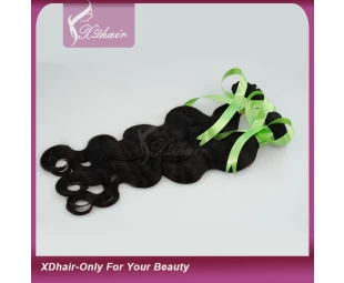 5A  unprocessed natural color body wave brazilian Hair Weft