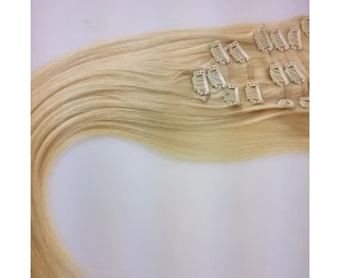 7/8 pieces 100% virgin human clip in hair extensions