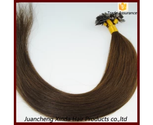 7A best quality european remy human hair flat tip italian bonded human hair extensions