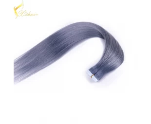 7A grade Premium quality cuticle correct double drawn silver tape hair extension