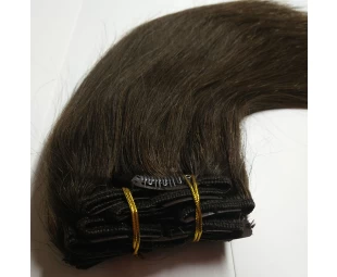 7pcs clip in hair extension top quality factory price hair  wholesale clip on hair