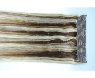 8-30inch straight fish line human flip in halo hair extensions dropship