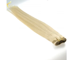 AAAAAAA grade best price double drawn full ends tangle free blonde hair extension