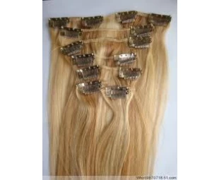 Alibaba Express 6A 7A 8A Grade Double Drawn Remy Human Hair Clip in Hair Extensions
