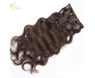 Alibaba Hair Wholesale India Human hair Extension Natural Indian Hair Clip In Hair Wholesale