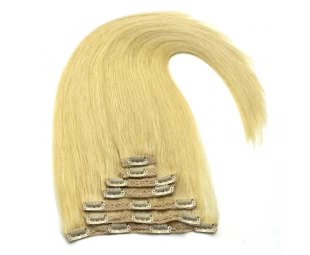 Alibaba express wholesale full cuticle human hair clip on extensions india