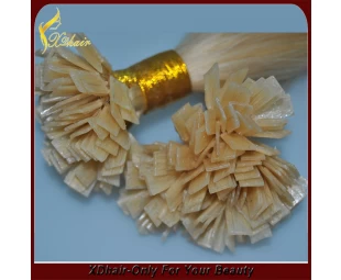 Beste Qualität 100% Virgin Remy Russian Flach Spitze Doppeltes gezeichnetes Haar-Verlängerungs-Per-gebundenen Flach Tip Haar