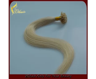 Best Quality 100% Virgin Remy Russian  Flat Tip  Double Drawn Hair Extension Per-bonded Flat Tip Hair