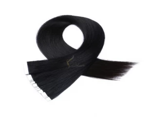 Best Quality Natural Black Color Tape In Hair Extensions Human Hair at Wholesale Price