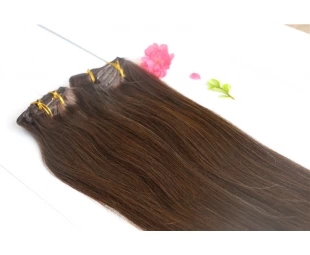 Best Selling Strong Double Mixed Color clip in human Hair Extension natural Color