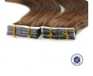 Best quality human hair extension tape weft factory price double drawn hair