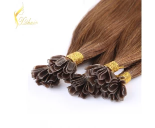 Best quality indian remy human hair extension 1g strand  factory price hair