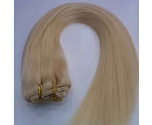 Best selling cheap 100% human hair clip in hair extension