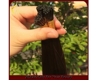 Best selling hair extensions High Quality Silky Straight 100% I Tip human Hair Extensions