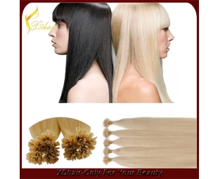Best selling products high quality 100% Brazilian virgin remy nail tip human hair U tip hair extension