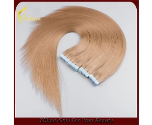 Best selling products new style blue glue 100% Indian virgin remy hair two tone Germany glue tape hair extension