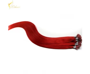Best wholesale websites 100% remy cuticle tangle free 0.8g silky straight flat tip hair