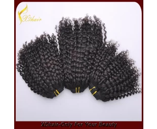 Fabrication Remy Cheveux bon marché brésilien Kinky Cheveux frisés cheveux Trame gros Made in China