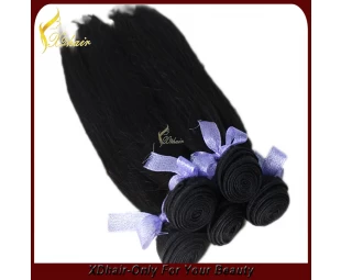 Производство Оптовая 100% Remy человеческих волос кутикулы бразильских волос 22 "# 1 Jet Black