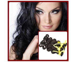 Brazilian human hair 12"-28" Natural Color- Body -wave extensions